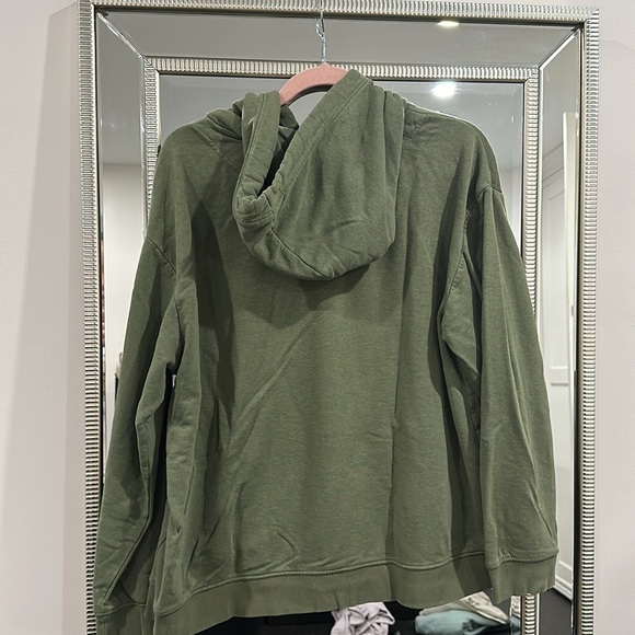 H&M Green Hoodie Soft Baggy Women’s Large Basic - Picture 3 of 3
